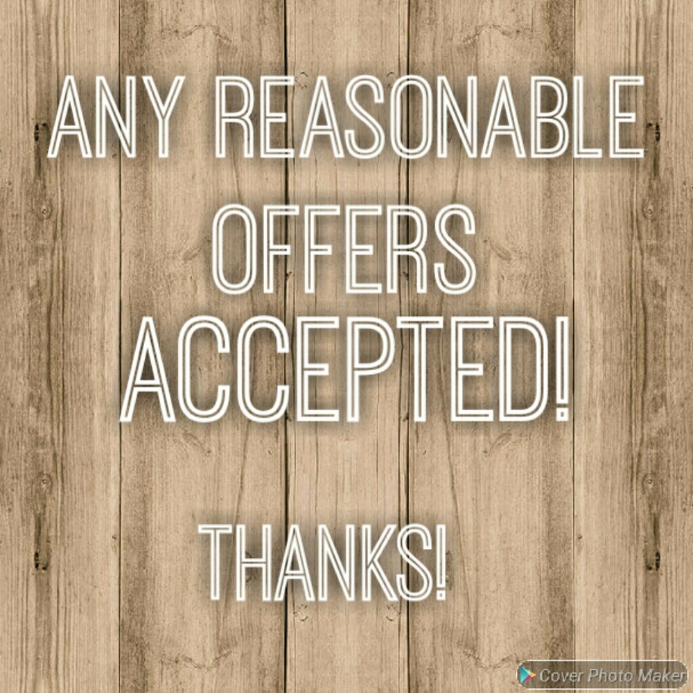 Any reasonable offer will be ACCEPTED! Thx!